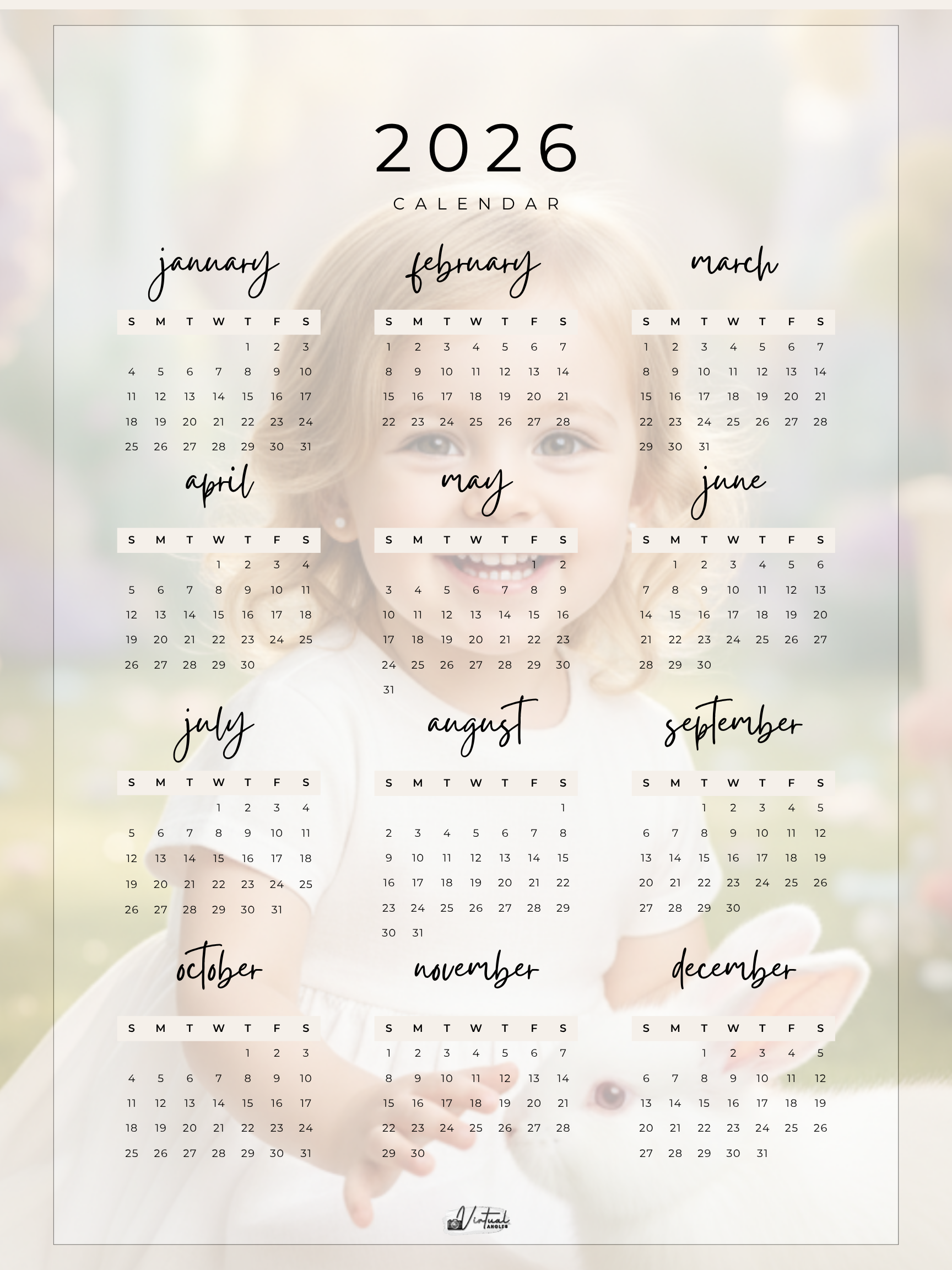 2026 Custom Calenders