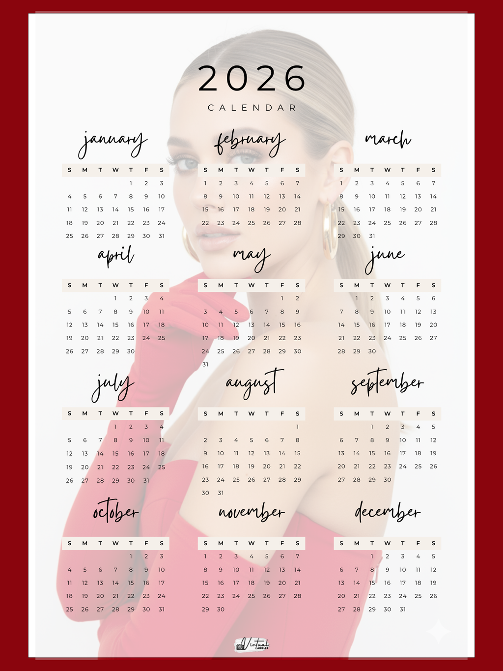 2026 Custom Calenders